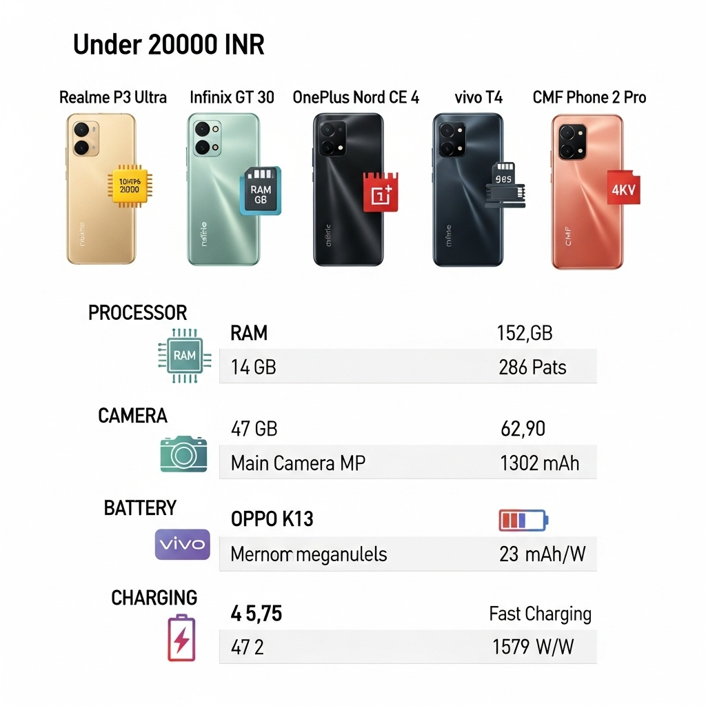 smartphone comparison infographic under 20000 smartphone comparison infographic under 20000